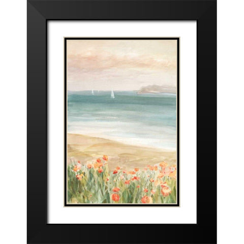 Around the Point II Black Modern Wood Framed Art Print with Double Matting by Nai, Danhui