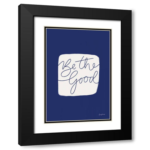 Calm Home VI Indigo Black Modern Wood Framed Art Print with Double Matting by Thorns, Becky