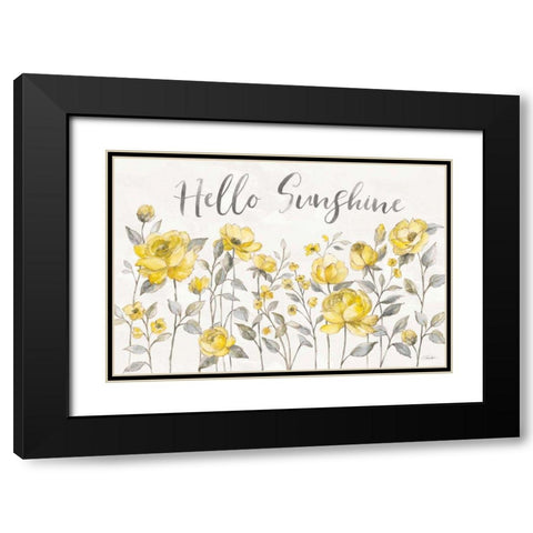 Sunny Roses I Black Modern Wood Framed Art Print with Double Matting by Vassileva, Silvia