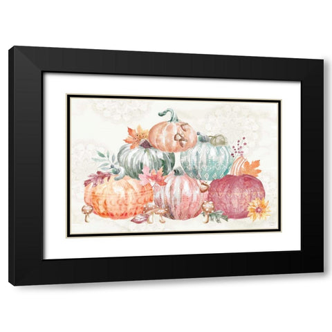 Harvest Touch IV Black Modern Wood Framed Art Print with Double Matting by June, Dina