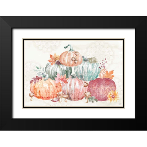 Harvest Touch IV Black Modern Wood Framed Art Print with Double Matting by June, Dina