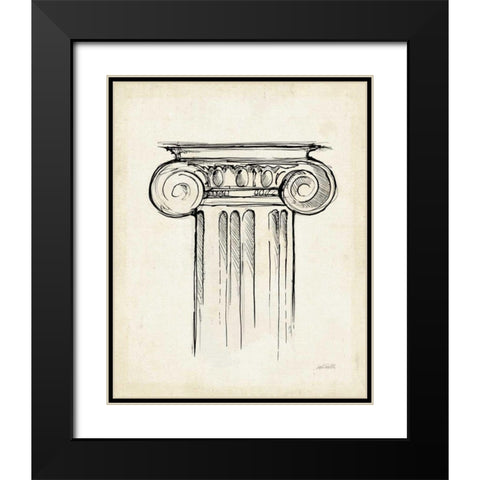 Museum Sketches V Off White Black Modern Wood Framed Art Print with Double Matting by Tavoletti, Anne