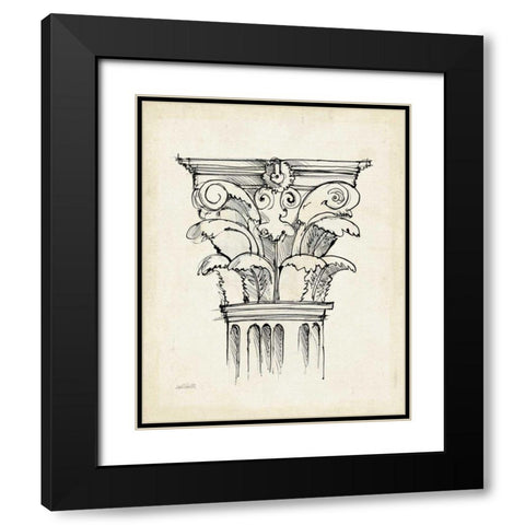 Museum Sketches VI Off White Black Modern Wood Framed Art Print with Double Matting by Tavoletti, Anne