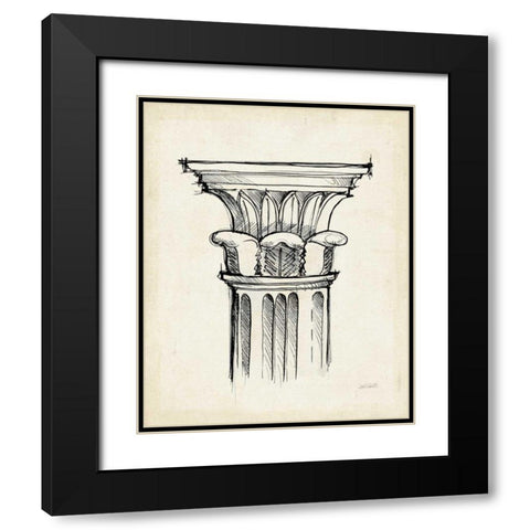Museum Sketches VIII Off White Black Modern Wood Framed Art Print with Double Matting by Tavoletti, Anne