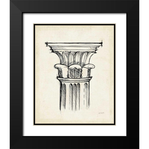 Museum Sketches VIII Off White Black Modern Wood Framed Art Print with Double Matting by Tavoletti, Anne