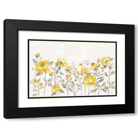 Sunny Roses I No Words Black Modern Wood Framed Art Print with Double Matting by Vassileva, Silvia