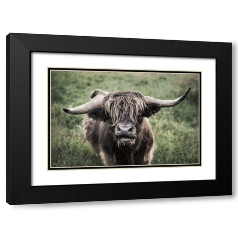 What Black Modern Wood Framed Art Print with Double Matting by Larson, Nathan