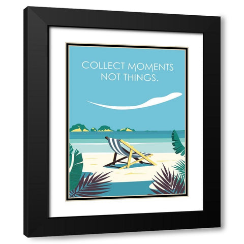 Collect Moments Chair Black Modern Wood Framed Art Print with Double Matting by Escalante, Omar