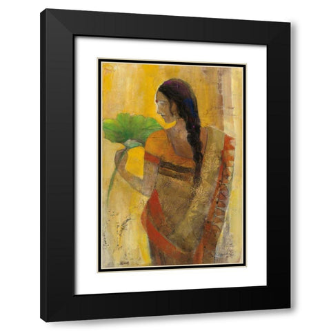 Women of the World II Black Modern Wood Framed Art Print with Double Matting by Hristova, Albena