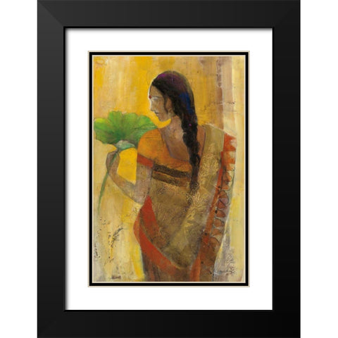 Women of the World II Black Modern Wood Framed Art Print with Double Matting by Hristova, Albena
