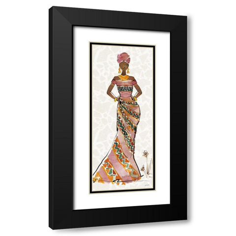 African Flair X No Vase Black Modern Wood Framed Art Print with Double Matting by Tavoletti, Anne
