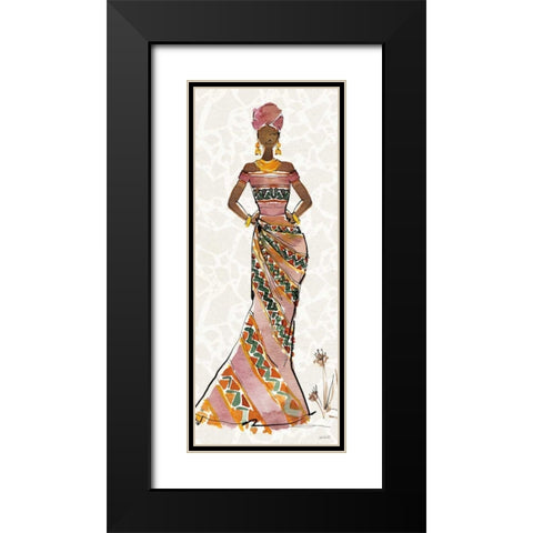 African Flair X No Vase Black Modern Wood Framed Art Print with Double Matting by Tavoletti, Anne