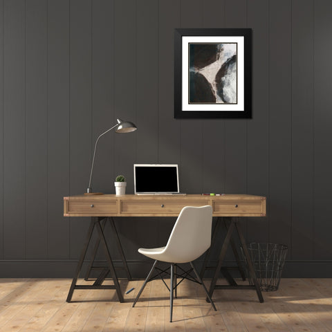 Newgrange Crop Black Modern Wood Framed Art Print with Double Matting by Wild Apple Portfolio