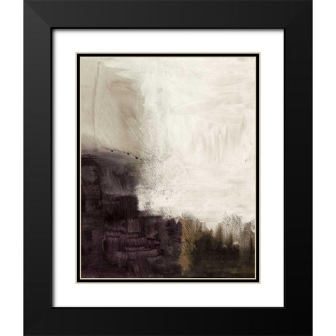 Geyser Black Modern Wood Framed Art Print with Double Matting by Wild Apple Portfolio