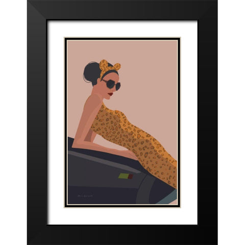 Gorgeous Wild I Black Modern Wood Framed Art Print with Double Matting by Escalante, Omar