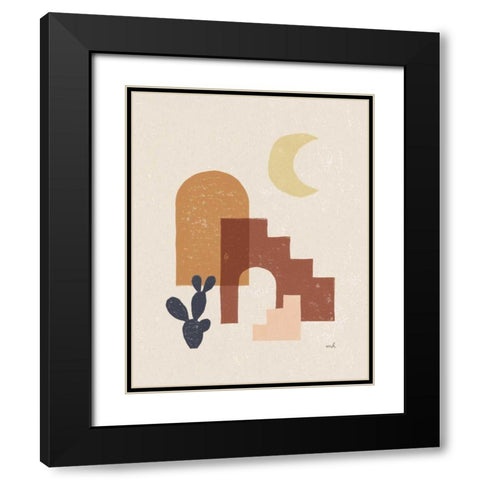 Desert Arches I Black Modern Wood Framed Art Print with Double Matting by Hershey, Moira