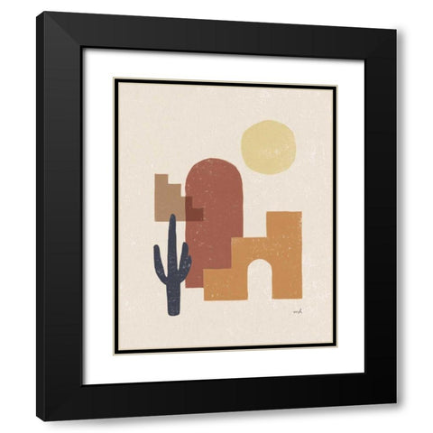 Desert Arches II Black Modern Wood Framed Art Print with Double Matting by Hershey, Moira