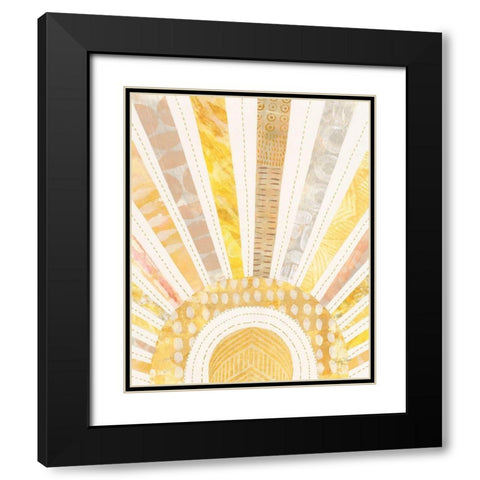 Boho Sunshine I Black Modern Wood Framed Art Print with Double Matting by Prahl, Courtney