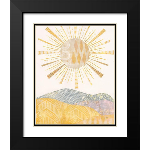 Boho Sunshine II Black Modern Wood Framed Art Print with Double Matting by Prahl, Courtney