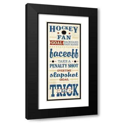 Sports Lovers V Red Black Modern Wood Framed Art Print with Double Matting by Pela Studio