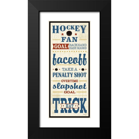 Sports Lovers V Red Black Modern Wood Framed Art Print with Double Matting by Pela Studio