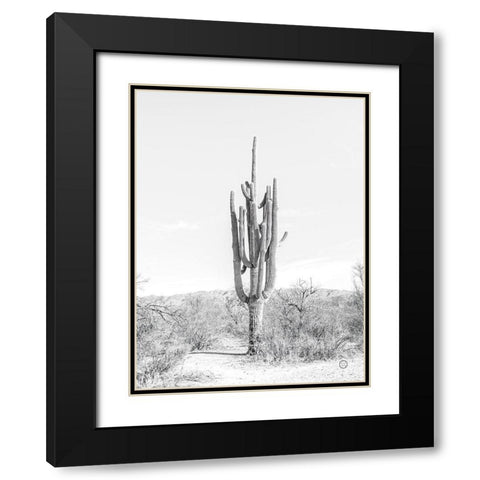 Standing Alone Black Modern Wood Framed Art Print with Double Matting by Larson, Nathan