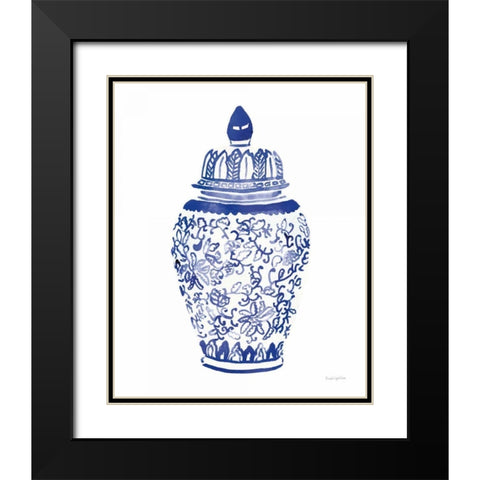 Ginger Jar II Black Modern Wood Framed Art Print with Double Matting by Charro, Mercedes Lopez
