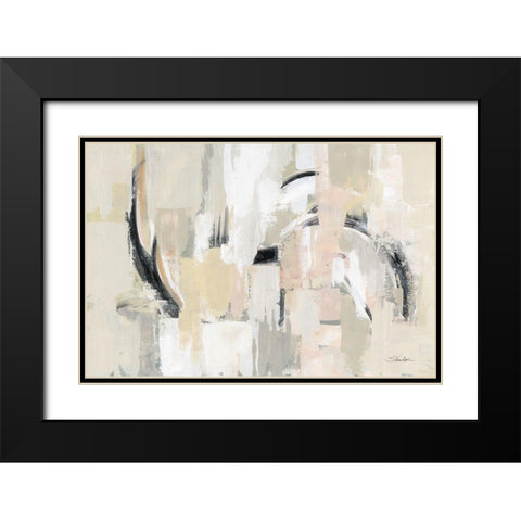 Kyoto Wind Black Modern Wood Framed Art Print with Double Matting by Vassileva, Silvia