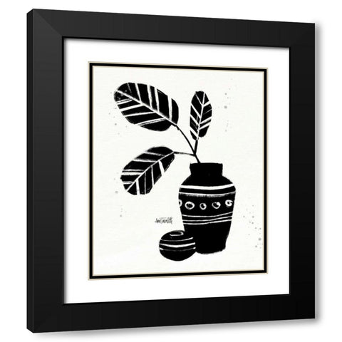 Botanical Sketches VIII Black Modern Wood Framed Art Print with Double Matting by Tavoletti, Anne