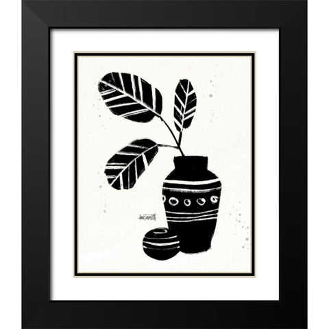 Botanical Sketches VIII Black Modern Wood Framed Art Print with Double Matting by Tavoletti, Anne