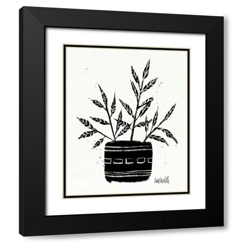 Botanical Sketches IX Black Modern Wood Framed Art Print with Double Matting by Tavoletti, Anne