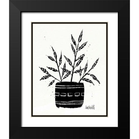 Botanical Sketches IX Black Modern Wood Framed Art Print with Double Matting by Tavoletti, Anne