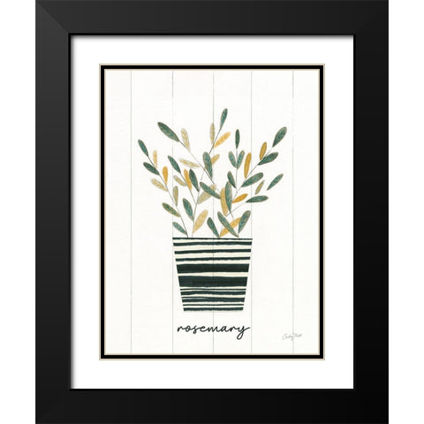 Herb Garden V Black Modern Wood Framed Art Print with Double Matting by Prahl, Courtney