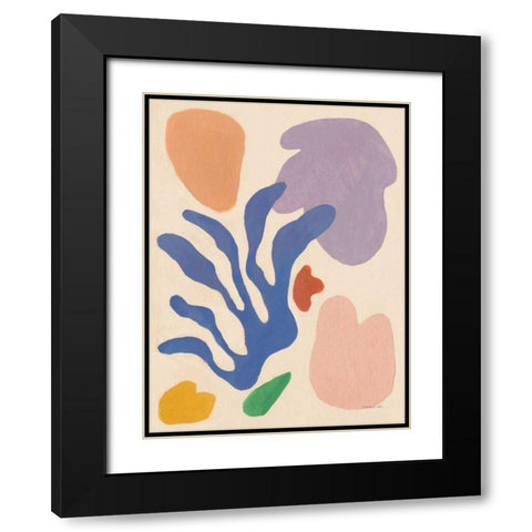 Honoring Matisse Warm Black Modern Wood Framed Art Print with Double Matting by Nai, Danhui