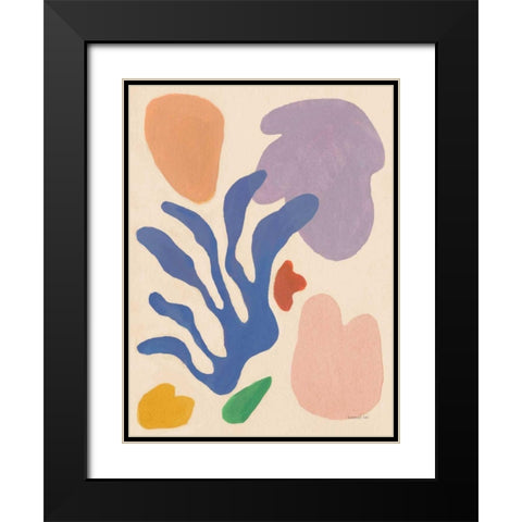 Honoring Matisse Warm Black Modern Wood Framed Art Print with Double Matting by Nai, Danhui