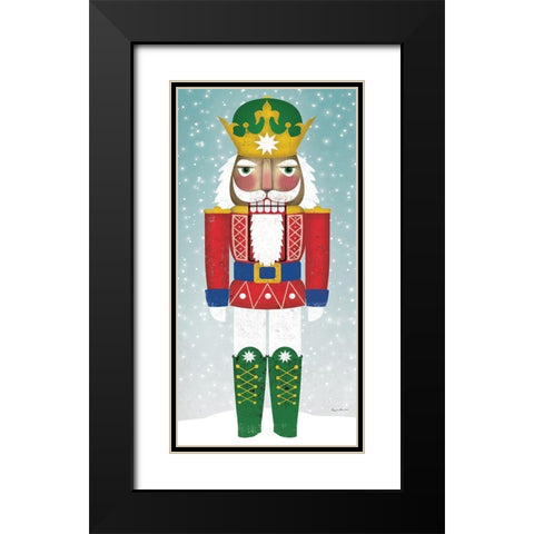 Joyful Nutcracker III Black Modern Wood Framed Art Print with Double Matting by Fowler, Ryan