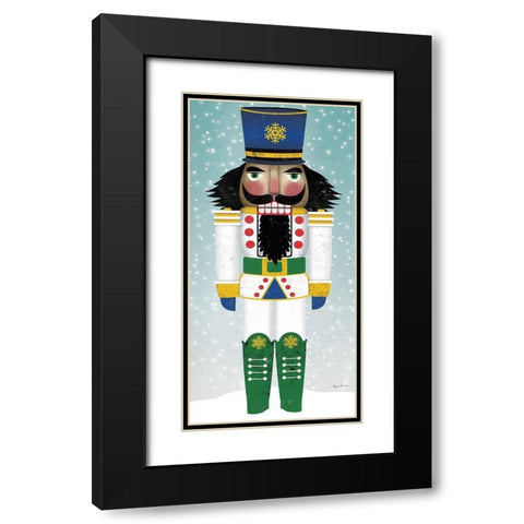 Joyful Nutcracker IV Black Modern Wood Framed Art Print with Double Matting by Fowler, Ryan