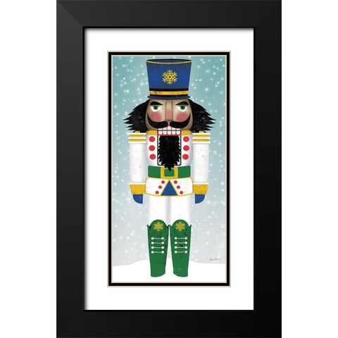 Joyful Nutcracker IV Black Modern Wood Framed Art Print with Double Matting by Fowler, Ryan