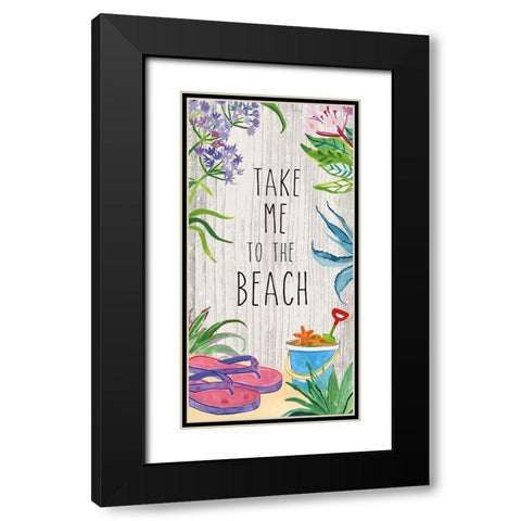 Tropical Home V Black Modern Wood Framed Art Print with Double Matting by Zaman, Farida