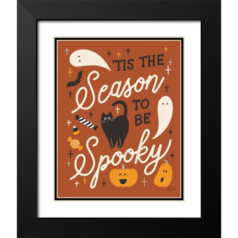 Trick or Treat V Rust Black Modern Wood Framed Art Print with Double Matting by Marshall, Laura