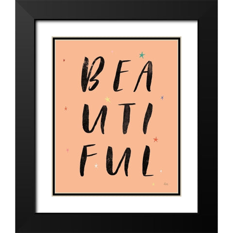 Colorful Bold Words II Black Modern Wood Framed Art Print with Double Matting by Marshall, Laura