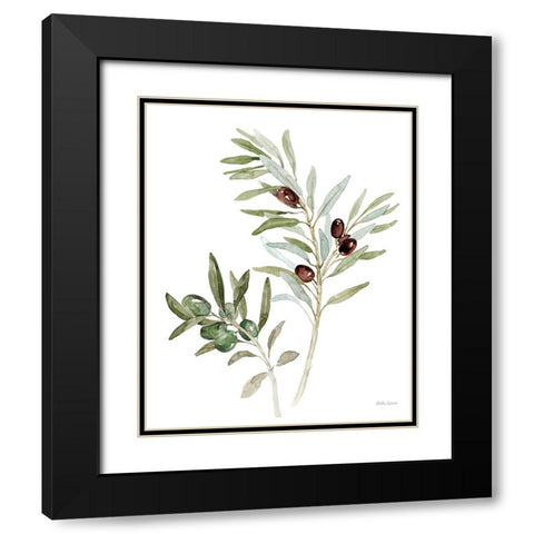 Mediterranean Motif IX on White Black Modern Wood Framed Art Print with Double Matting by Grove, Beth