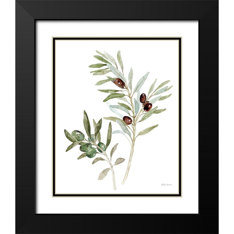 Mediterranean Motif IX on White Black Modern Wood Framed Art Print with Double Matting by Grove, Beth