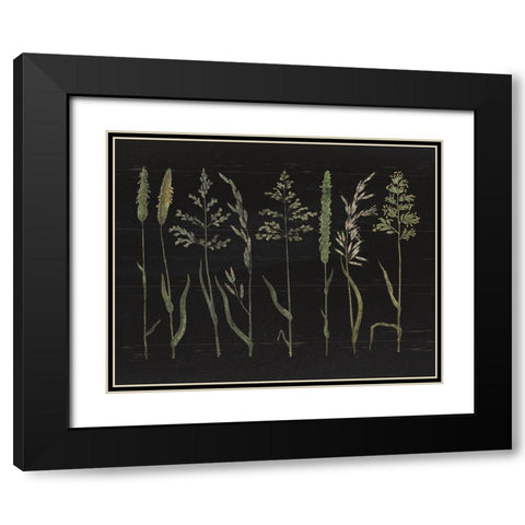 Herbal Botanical VII Black Wood No Words Black Modern Wood Framed Art Print with Double Matting by Wild Apple Portfolio