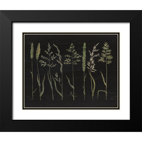 Herbal Botanical VII Black Wood No Words Black Modern Wood Framed Art Print with Double Matting by Wild Apple Portfolio