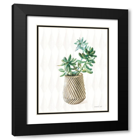 Desert Greenhouse X Subtle Black Modern Wood Framed Art Print with Double Matting by Nai, Danhui