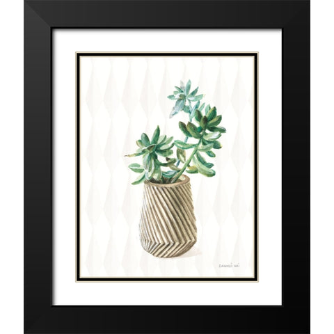 Desert Greenhouse X Subtle Black Modern Wood Framed Art Print with Double Matting by Nai, Danhui