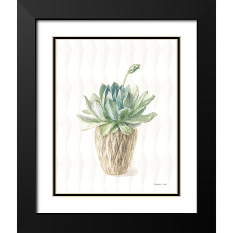 Desert Greenhouse XV Black Modern Wood Framed Art Print with Double Matting by Nai, Danhui