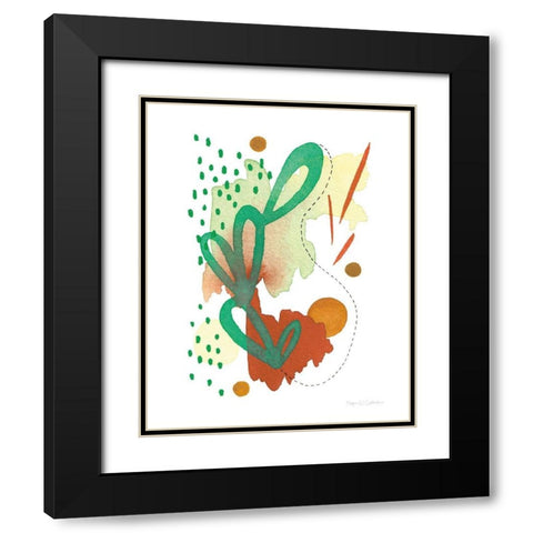 Abstract Day I Black Modern Wood Framed Art Print with Double Matting by Gallagher, Megan