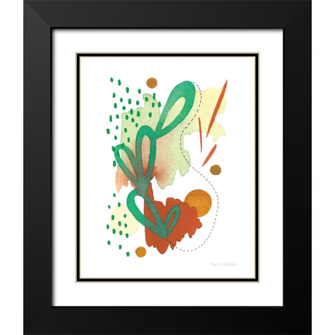 Abstract Day I Black Modern Wood Framed Art Print with Double Matting by Gallagher, Megan